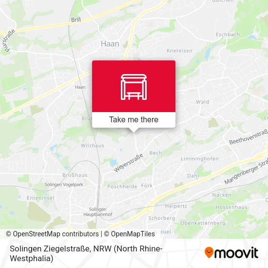 Карта Solingen Ziegelstraße