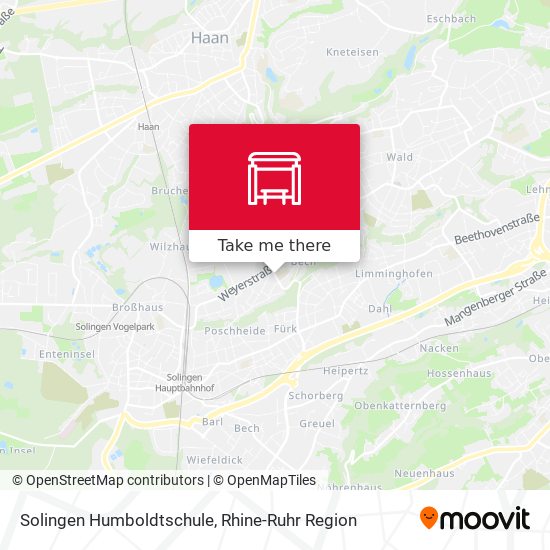 Solingen Humboldtschule map
