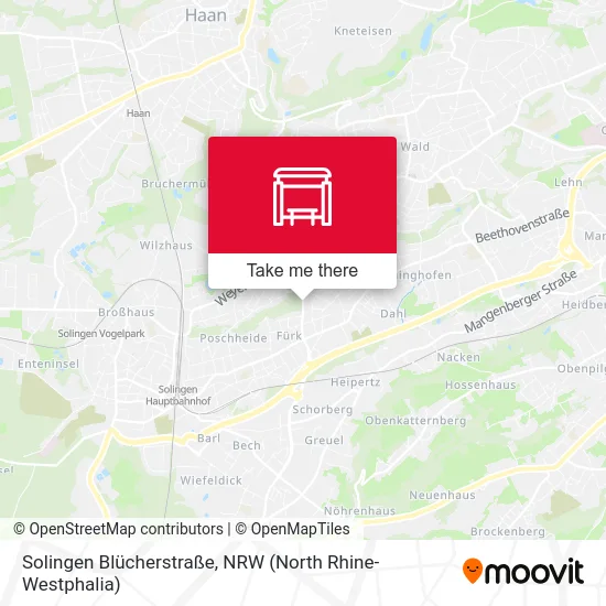 Solingen Blücherstraße map