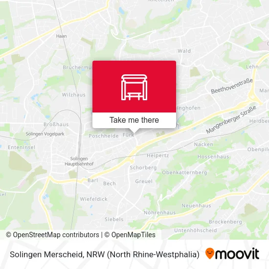 Карта Solingen Merscheid