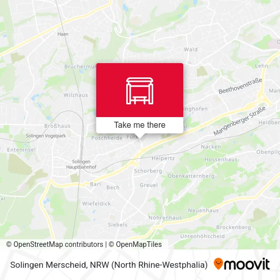 Карта Solingen Merscheid