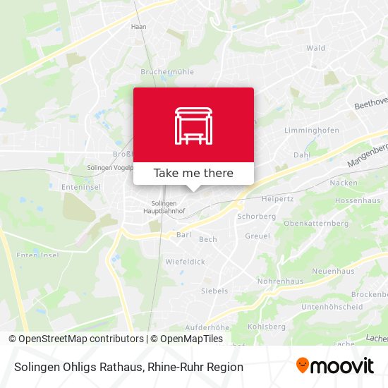 Solingen Ohligs Rathaus map