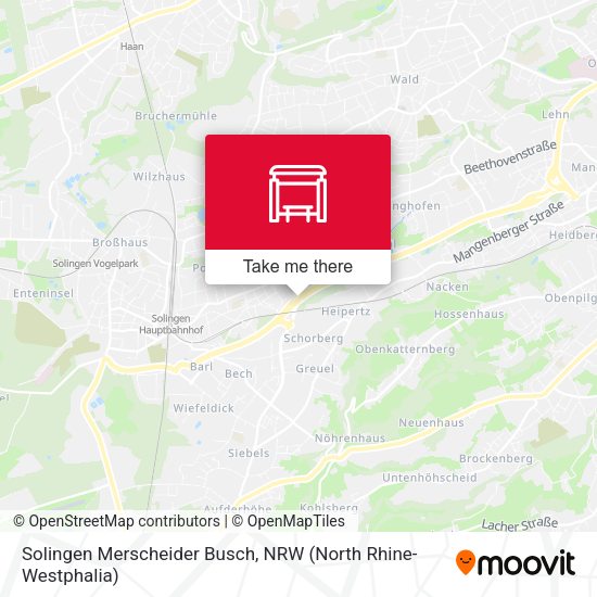 Карта Solingen Merscheider Busch