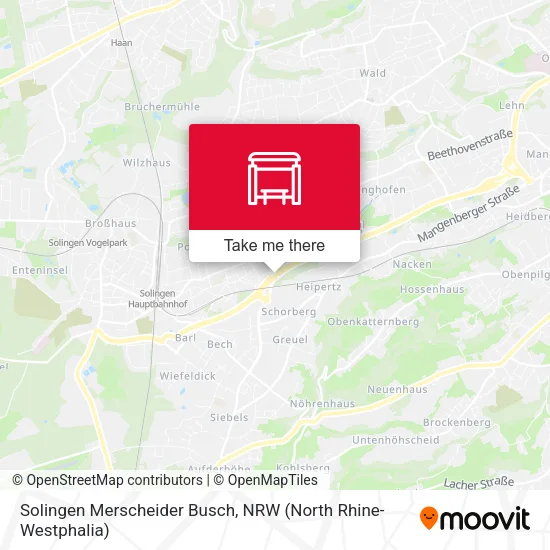 Карта Solingen Merscheider Busch