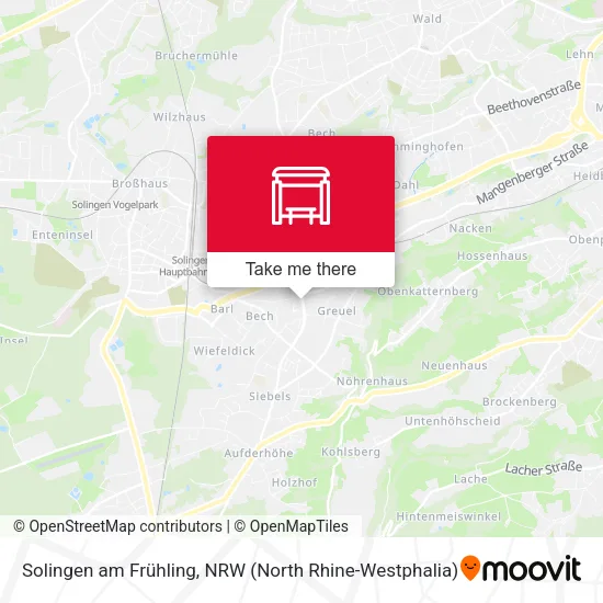 Карта Solingen am Frühling