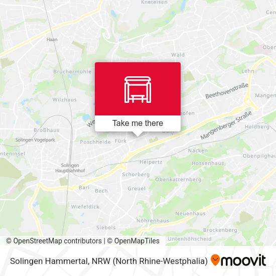 Карта Solingen Hammertal