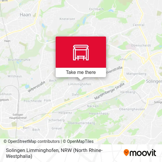Solingen Limminghofen map