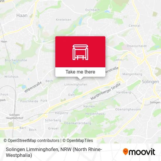 Solingen Limminghofen map