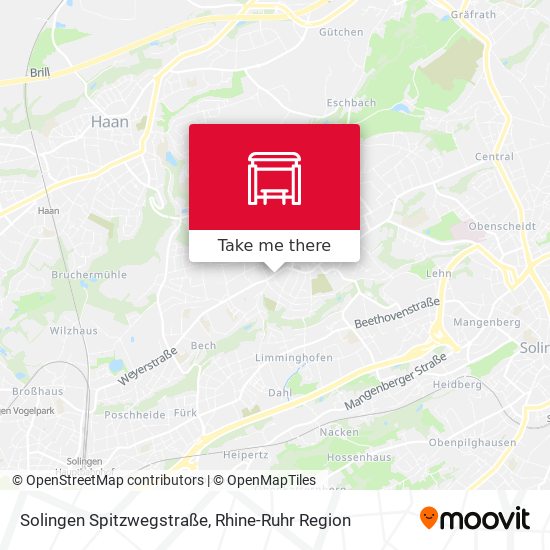 Solingen Spitzwegstraße map