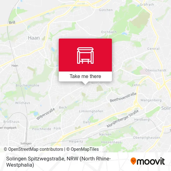 Solingen Spitzwegstraße map