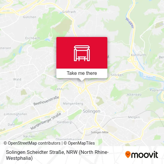 Карта Solingen Scheidter Straße