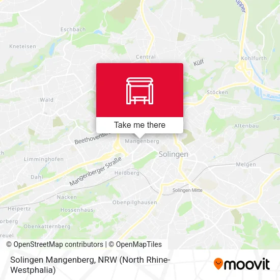 Карта Solingen Mangenberg