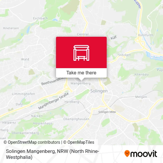 Карта Solingen Mangenberg