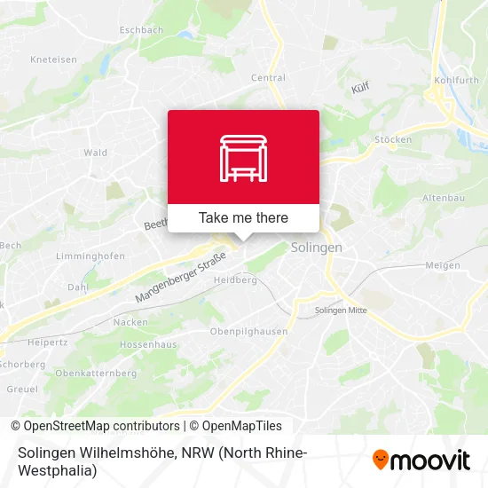 Карта Solingen Wilhelmshöhe