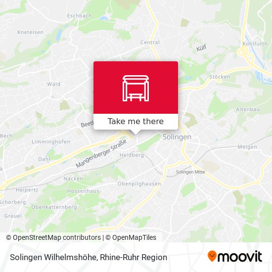 Solingen Wilhelmshöhe map