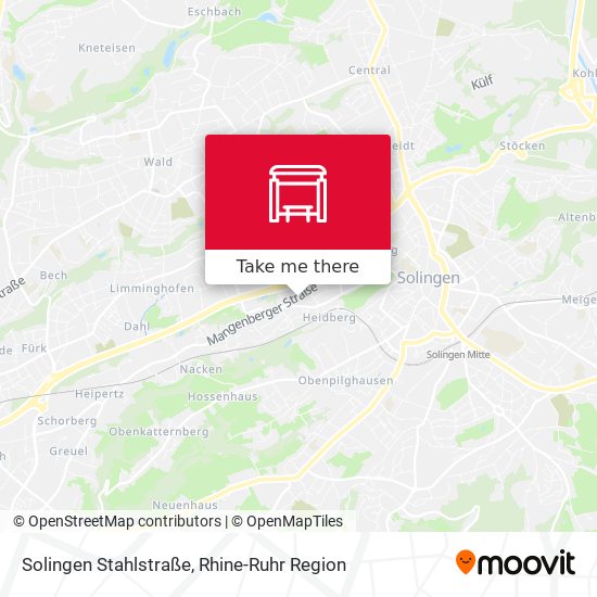 Solingen Stahlstraße map