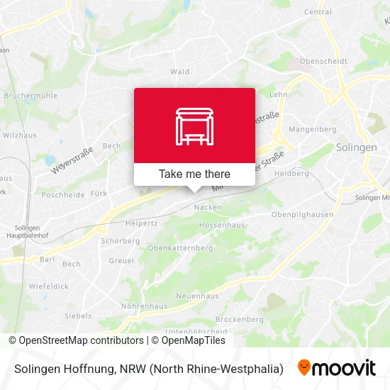 Карта Solingen Hoffnung