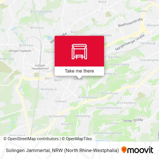 Карта Solingen Jammertal
