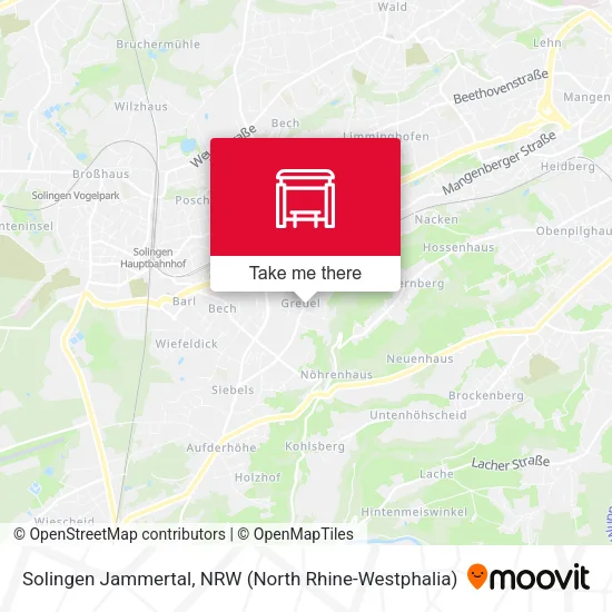 Карта Solingen Jammertal