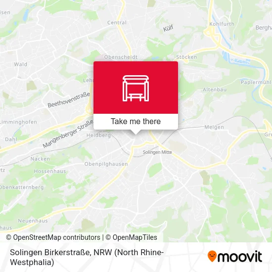 Карта Solingen Birkerstraße