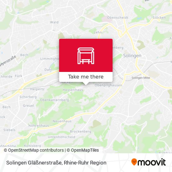 Solingen Gläßnerstraße map