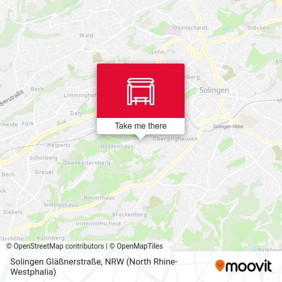 Solingen Gläßnerstraße map