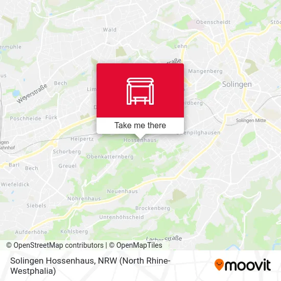 Solingen Hossenhaus map