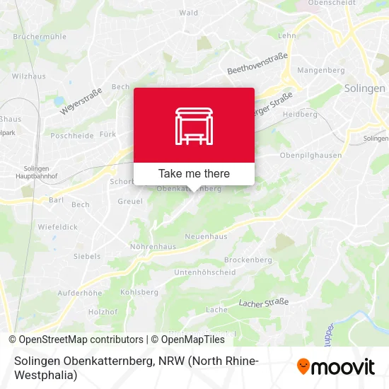 Карта Solingen Obenkatternberg