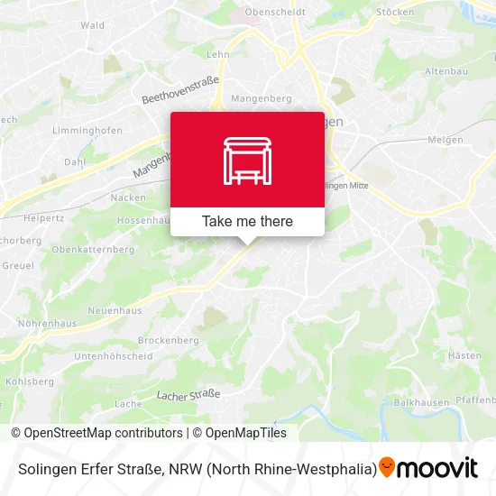 Карта Solingen Erfer Straße