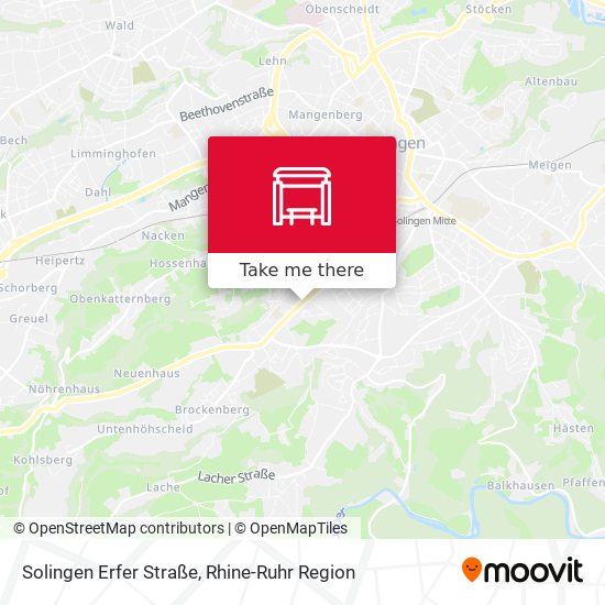 Solingen Erfer Straße map