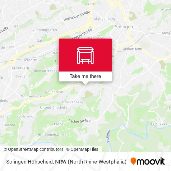 Карта Solingen Höhscheid