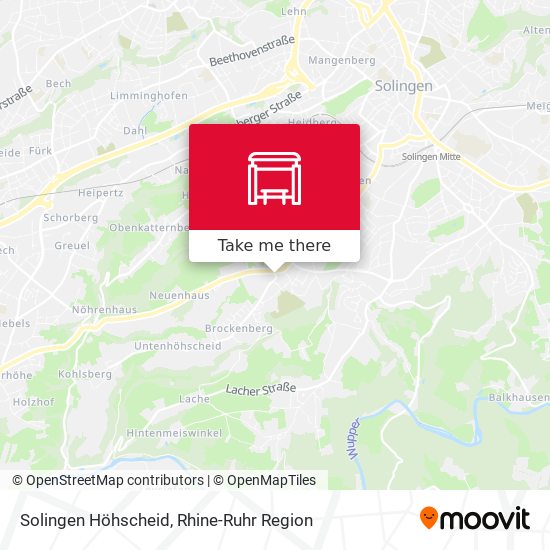 Solingen Höhscheid map