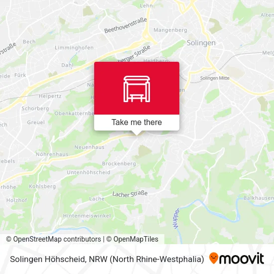 Карта Solingen Höhscheid