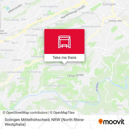 Карта Solingen Mittelhöhscheid