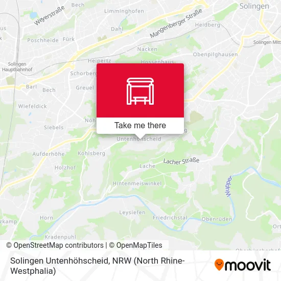 Карта Solingen Untenhöhscheid