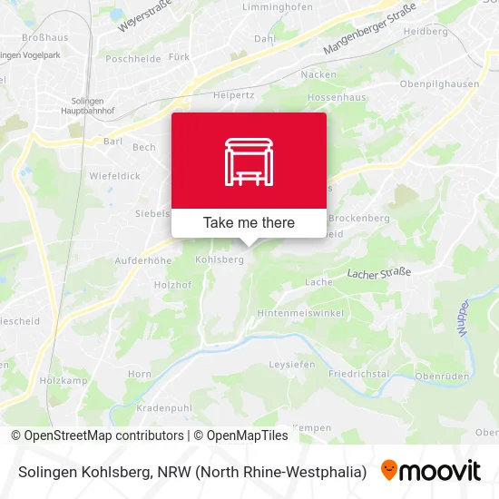 Solingen Kohlsberg map