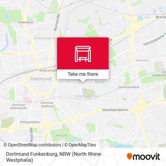 Dortmund Funkenburg map