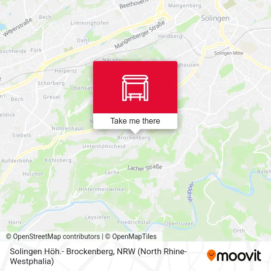 Карта Solingen Höh.- Brockenberg