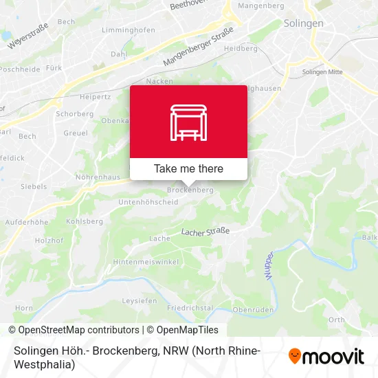 Карта Solingen Höh.- Brockenberg