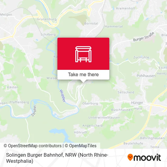 Карта Solingen Burger Bahnhof