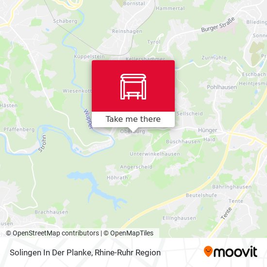 Solingen In Der Planke map