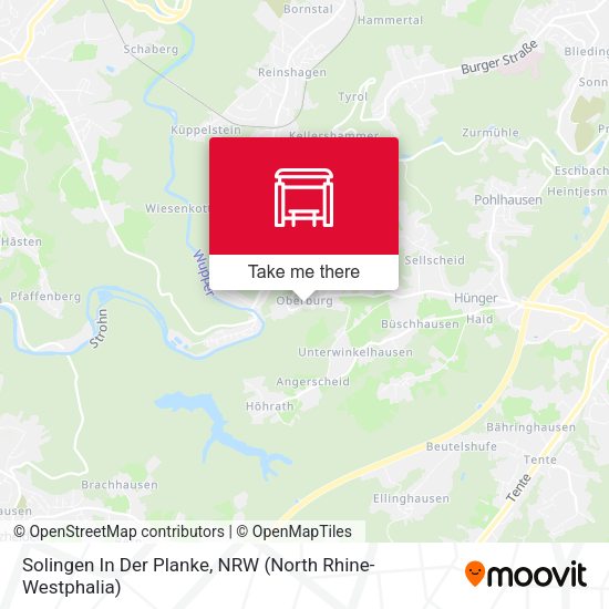 Карта Solingen In Der Planke