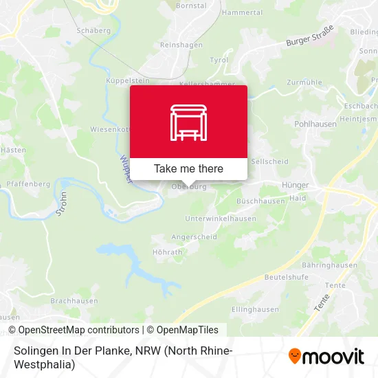 Карта Solingen In Der Planke