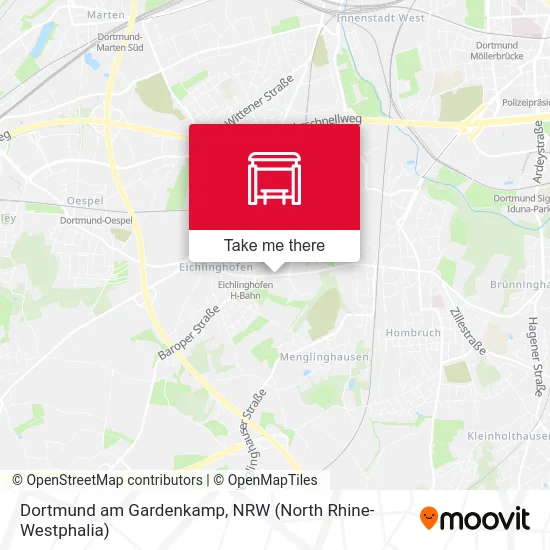 Dortmund am Gardenkamp map