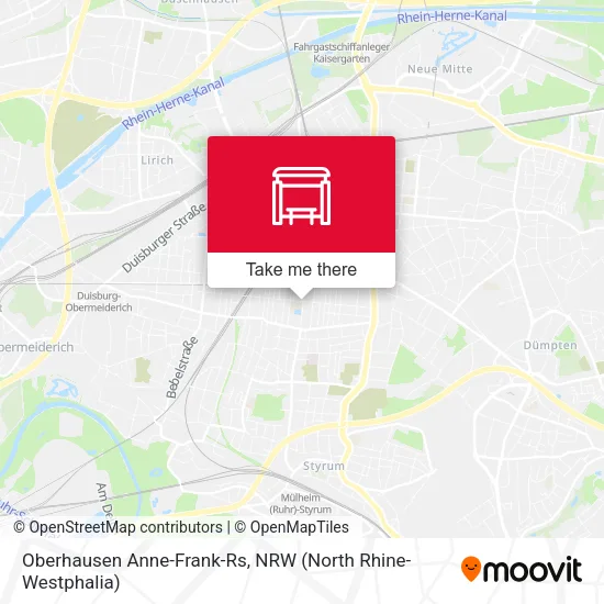Карта Oberhausen Anne-Frank-Rs