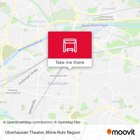 Oberhausen Theater map