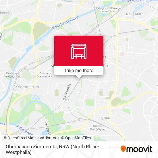 Карта Oberhausen Zimmerstr.