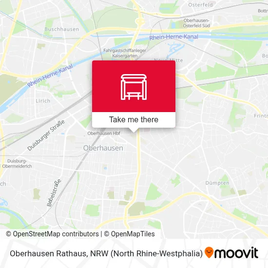 Oberhausen Rathaus map