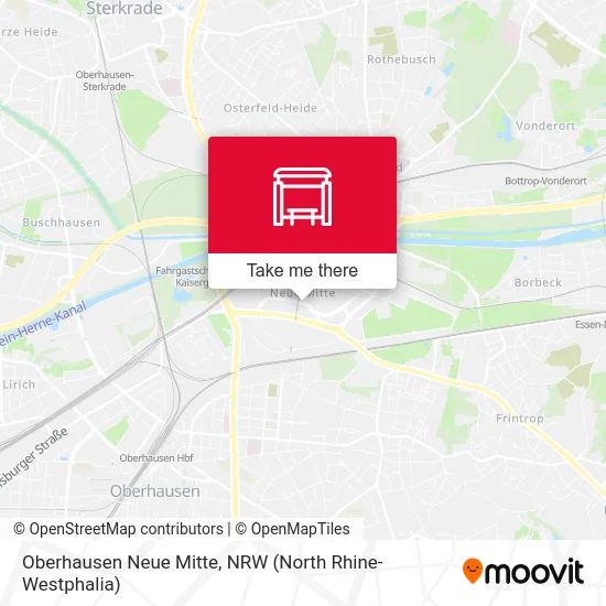 Oberhausen Neue Mitte map