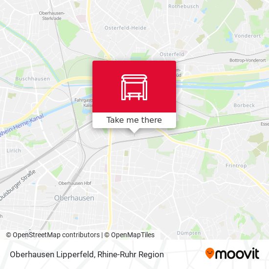 Oberhausen Lipperfeld map
